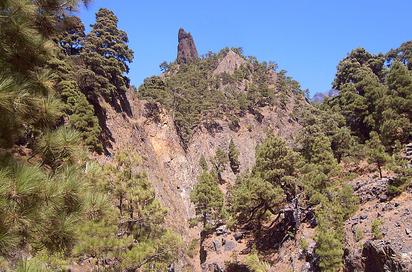 Wandern zum Roque Idafe in der Caldera de Taburiente