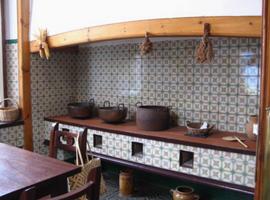 Küche im Museum Casa Roja in Mazo